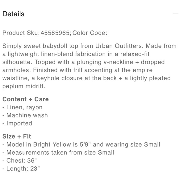 Urban Outfitters UO Linen Melody Plunging Babydoll Top Medium Gray White Plaid - Picture 11 of 11